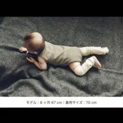 MARLMARL★グレー ロンパース 70cm