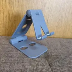 スマホスタンド　軽量コンパクト　グレー　携帯スタンド　携帯電話スタンド　匿名配送