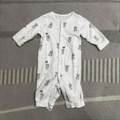 【美品】H&M　クマ柄　60cm　ロンパース
