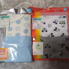 綿100%あったかエアーニットシャツ2枚組　発熱素材半袖2枚組 80-95cm