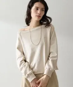 Whim Gazette ウィム ガゼット　オフショル刺繍プルオーバー