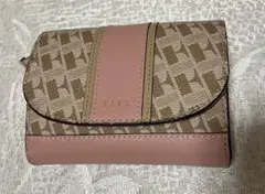 ELLE 二つ折り財布 ピンク/ベージュのサムネイル
