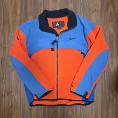 90s Nike ACG フリースジャケット オレンジ×ブルー