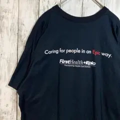 アメリカ古着　ギルダン　メッセージ　バックプリントTシャツ ブラックXL綿100