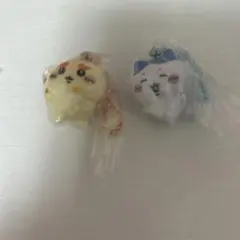 ちいかわマスコット付きビスケット　ハチワレ、シーサー 2点セット