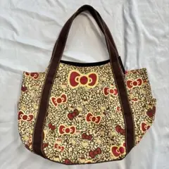 【限定品】ハローキティ　渋谷109コラボ　ヒョウ柄バッグ　平成ギャル　y2k 限定品】ハローキティ 渋谷109コラボ ヒョウ柄バッグ 平成ギャル y2k