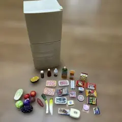 リーメント　ミニチュア冷蔵庫と食品　まとめ売り