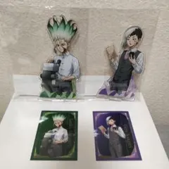 ドクスト マルイ KARATZ アクスタ クリアカード 千空 ゲン 4点セット