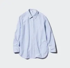 ユニクロエクストラファインコット ストライプシャツ M