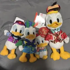 ディズニー ランド シー ドナルドダック ぬいぐるみバッジ 4体セット ミキカン