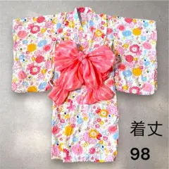 美品✨ウサハナ サンリオ 浴衣 兵児帯セット ピンク 110 120 130のサムネイル