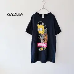 ギルダン シンプソンズ 半袖 Tシャツ M ネイビー コットン アメコミのサムネイル