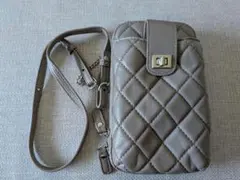 J.PRESS キルティング ショルダーバッグ グレー
