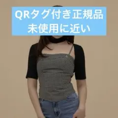 andmary Nancy check set tops AM1756