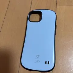 iPhone15用 ifece くすみブルー