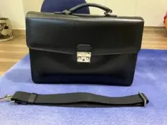 Bally ブラックレザー ビジネスバッグ A4対応