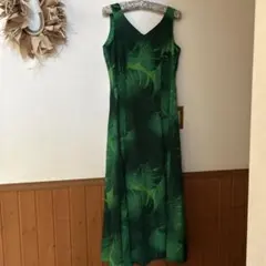 モンステラ柄 ノースリーブドレスのサムネイル