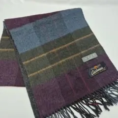 【used品】美品！JUKE カシミヤ混マフラー ウール100% 国産品