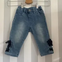 BREEZE デニムブルー ベビー パンツ 90cm