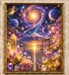 宇宙招福 開運アート 銀河 金運 成就 運気上昇 人生好転 風水 スピリチュアル