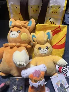 ポケモンのぬいぐるみ&グラスのセット