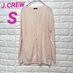 J.CREW 長袖 カーディガン ピンク Vネック サイズS 柔らかい 軽いのサムネイル