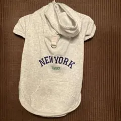 犬　服　XL ペット　パーカー　薄いグレー　霜降りグレー