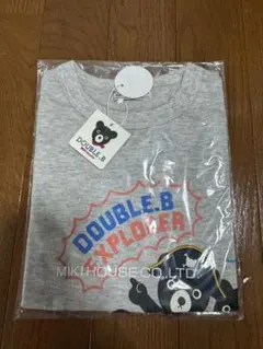 ミキハウス　DOUBLE.B Tシャツ グレー 新品・未使用　80