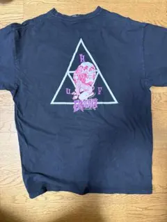 HUF × EROSTIKAコラボTシャツXL ブラックトリプルトライアングル