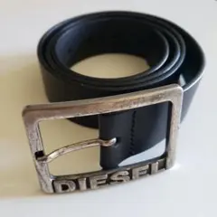 [超美品]ディーゼル 黒レザーベルト