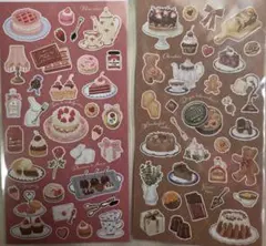 デザインシール　チョコレート　ストロベリースイーツ