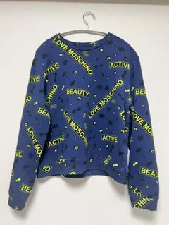 LOVE MOSCHINO ネイビー スウェットsize 40