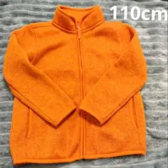 ユニクロ フリースジャケット オレンジ