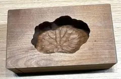 木製 和菓子型 「蓮の葉」模様　盆菓子　和菓子道具　和菓子
