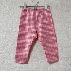 メゾピアノ　ズボン　パンツ　80cm ギンガムチェック　ピンク　ベビー　キッズ