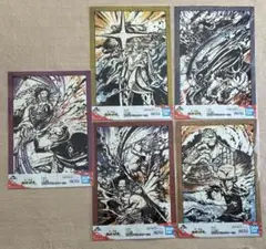 未開封品　ワンピース　一番くじ 墨式描き下ろしポスター5点セット