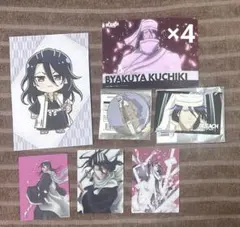 BLEACH 朽木白哉 ブロマイド ポストカード 缶バッジカードプリンセスカフェ