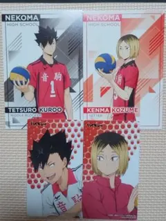 ハイキュー!!　黒尾鉄朗　孤爪研磨　ポストカード　アニメイト特典　音駒