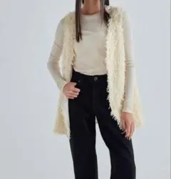美品　シールームリン　フェザー フリンジ チュニック トップスのサムネイル