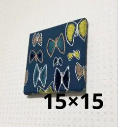 ミナペルホネン スカイフラワー ファブリックパネル 15×15 ハンドメイド