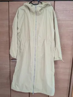 H&M フード付きイエローロングコート