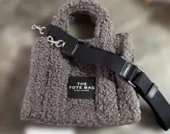 MARC JACOBS THE TOTE BAG ザテディ ミディアム グレー - メルカリ
