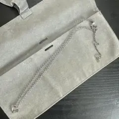 Christian Diorハートチャームネックレス　シルバーカラー　ビンテージ