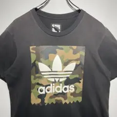 adidas アディダス　Tシャツ　サイズL デカロゴ　トレフォイルロゴ　古着