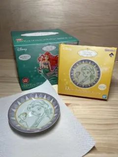 u*8様 Disney アリエル 一番くじラストワン賞 美女と野獣 ベル 皿