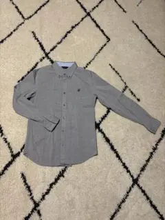 COMME CA ISM グレー ボタンダウンシャツ160CM