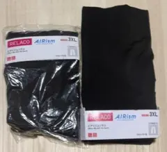 ユニクロ、RELACO AIRism 3XL ブラックレギンス