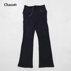 H5-3975　レギンス　プチフレア　裏起毛　ドローストリング　S【チャコット】