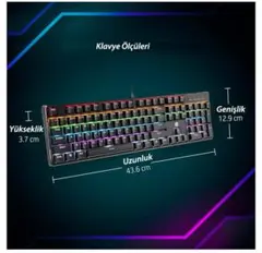 HP GK100F メカニカルキーボード ゲーミングキーボード 青軸のサムネイル