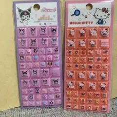 Kuromi & Hello Kitty タイルシール2シートセット